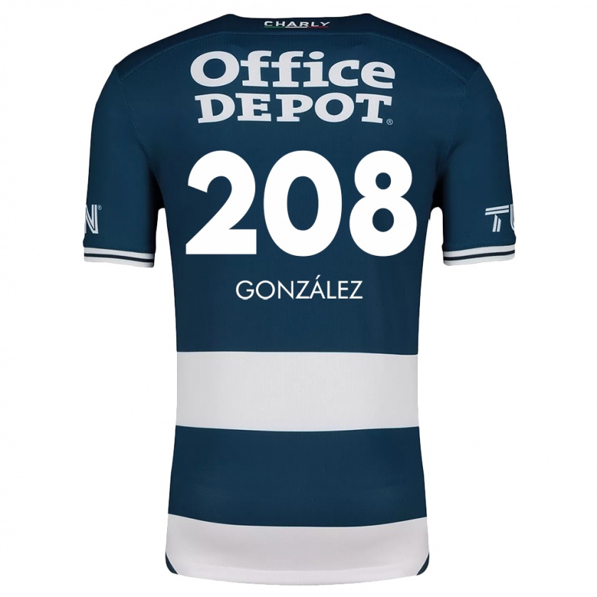 Kandiny Gyermek Osvaldo González #208 Kék Fehér Hazai Jersey 2024/25 Mez Póló Ing