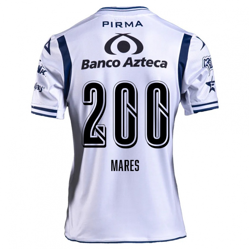 Kandiny Gyermek Cristian Mares #200 Fehér Sötétkék Hazai Jersey 2024/25 Mez Póló Ing