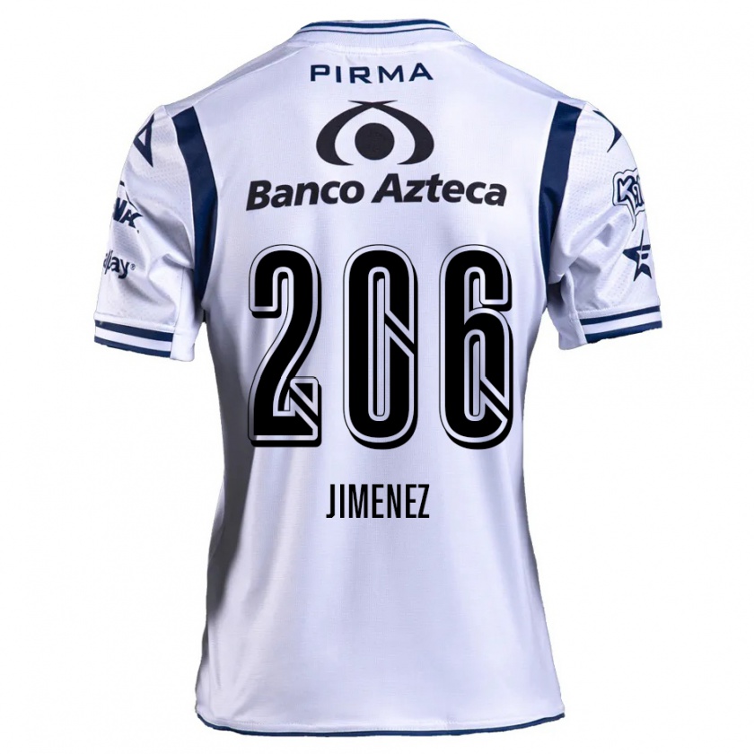 Kandiny Gyermek Leonardo Jiménez #206 Fehér Sötétkék Hazai Jersey 2024/25 Mez Póló Ing