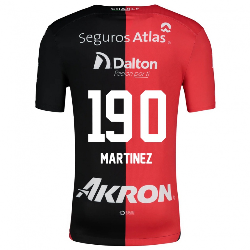 Kandiny Gyermek Luis Carlos Martínez #190 Piros Fekete Hazai Jersey 2024/25 Mez Póló Ing