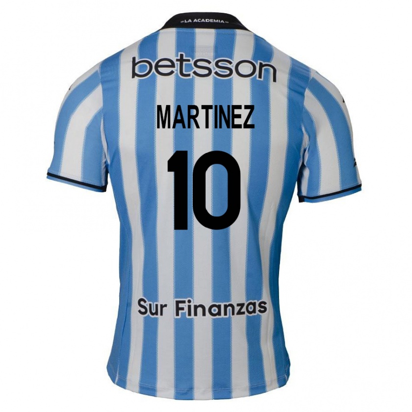 Kandiny Gyermek Roger Martínez #10 Kék Fehér Fekete Hazai Jersey 2024/25 Mez Póló Ing