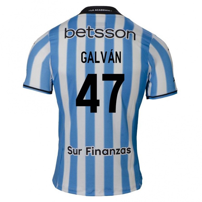 Kandiny Gyermek Ignacio Galván #47 Kék Fehér Fekete Hazai Jersey 2024/25 Mez Póló Ing