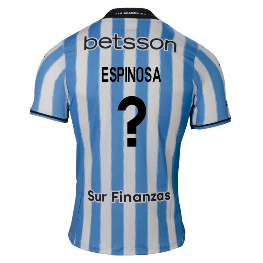 Kandiny Gyermek Bautista Espinosa #0 Kék Fehér Fekete Hazai Jersey 2024/25 Mez Póló Ing