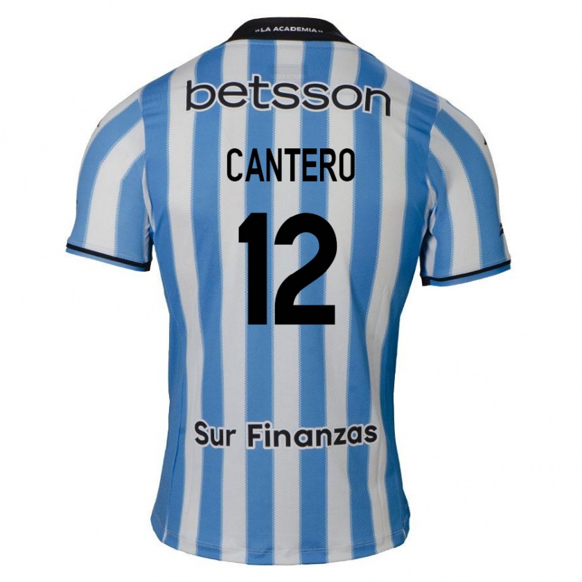 Kandiny Gyermek Milton Cantero #12 Kék Fehér Fekete Hazai Jersey 2024/25 Mez Póló Ing