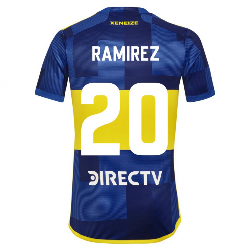 Kandiny Gyermek Juan Ramírez #20 Kék Sárga Hazai Jersey 2024/25 Mez Póló Ing