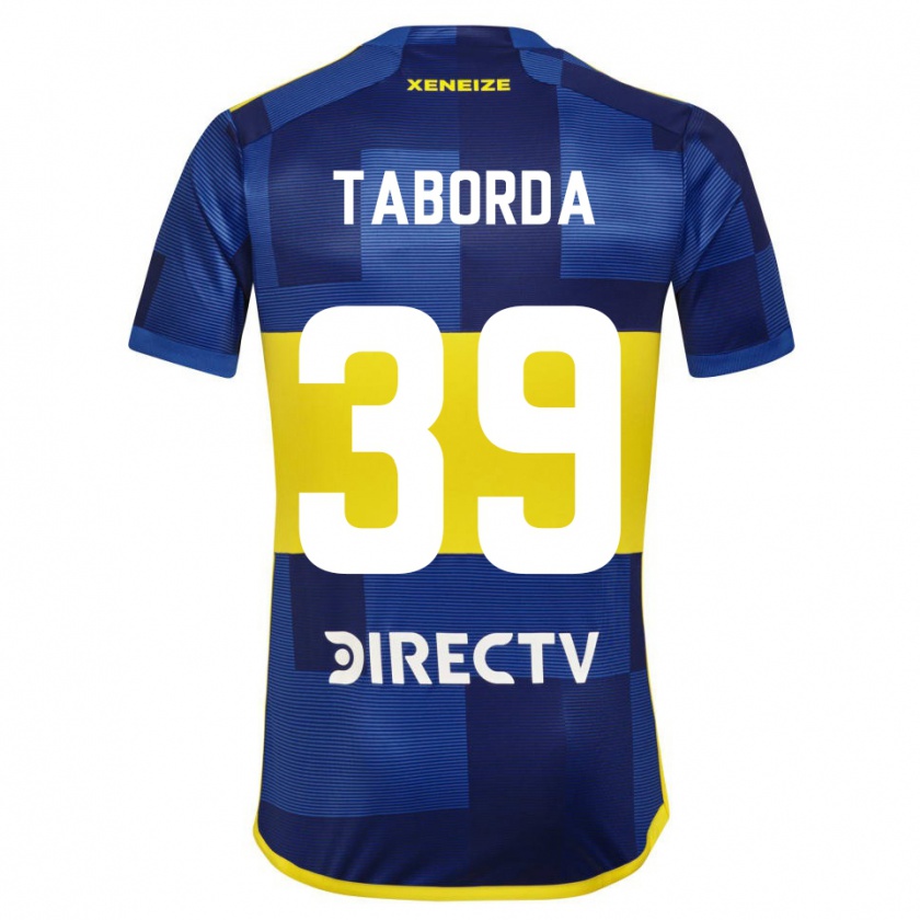 Kandiny Gyermek Vicente Taborda #39 Kék Sárga Hazai Jersey 2024/25 Mez Póló Ing