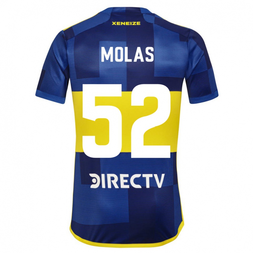 Kandiny Gyermek Walter Molas #52 Kék Sárga Hazai Jersey 2024/25 Mez Póló Ing