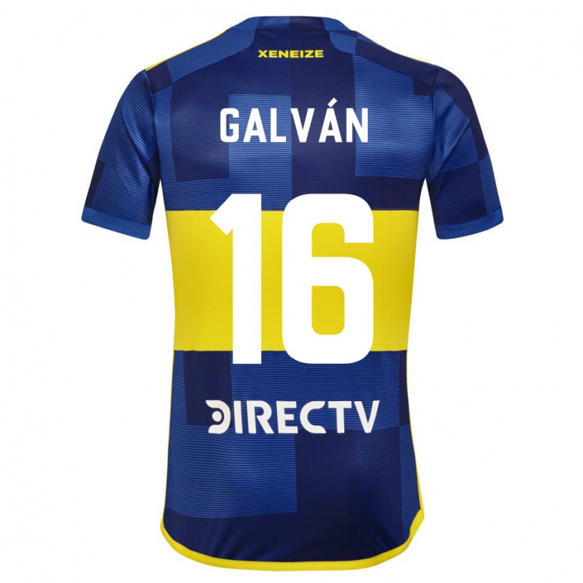 Kandiny Gyermek Lucas Galván #16 Kék Sárga Hazai Jersey 2024/25 Mez Póló Ing