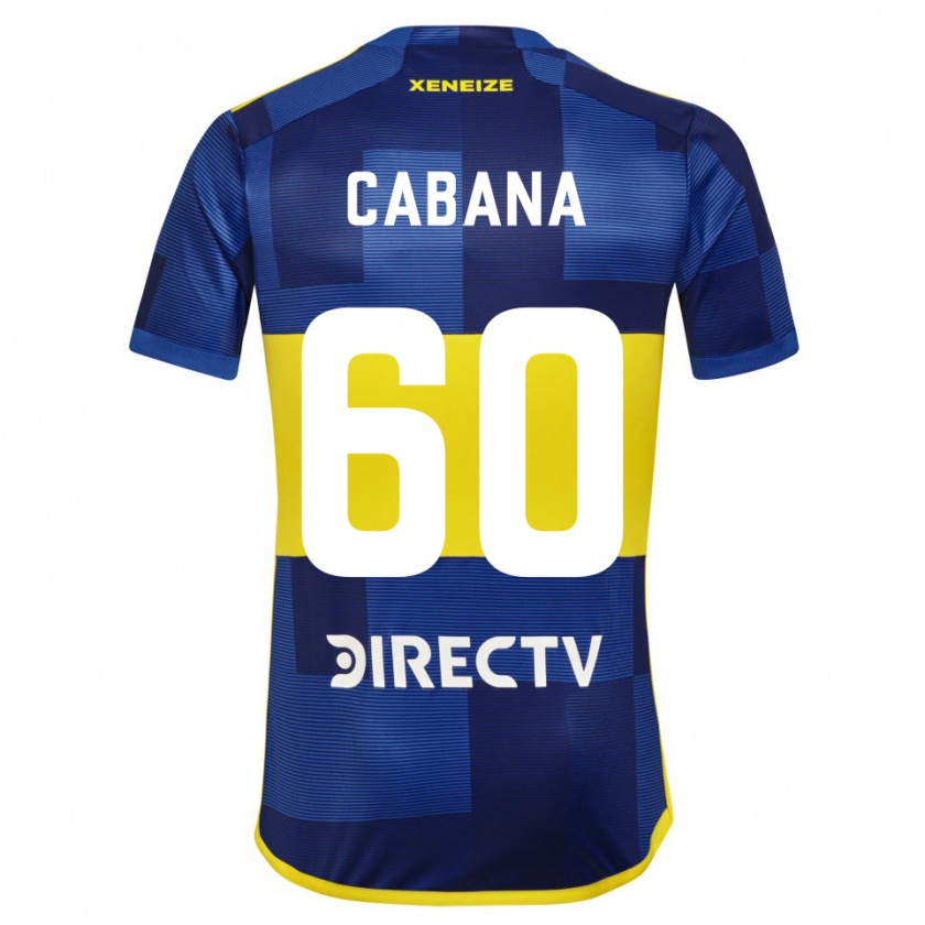 Kandiny Gyermek Juan Pablo Cabaña #60 Kék Sárga Hazai Jersey 2024/25 Mez Póló Ing