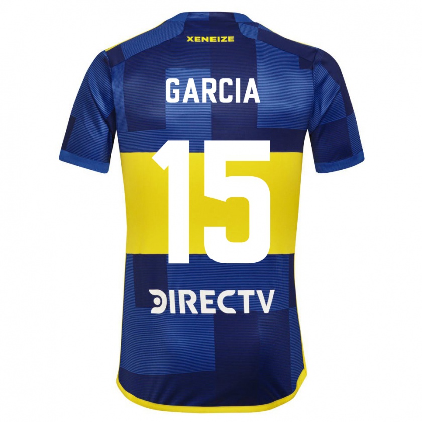 Kandiny Gyermek Ramiro Garcia #15 Kék Sárga Hazai Jersey 2024/25 Mez Póló Ing