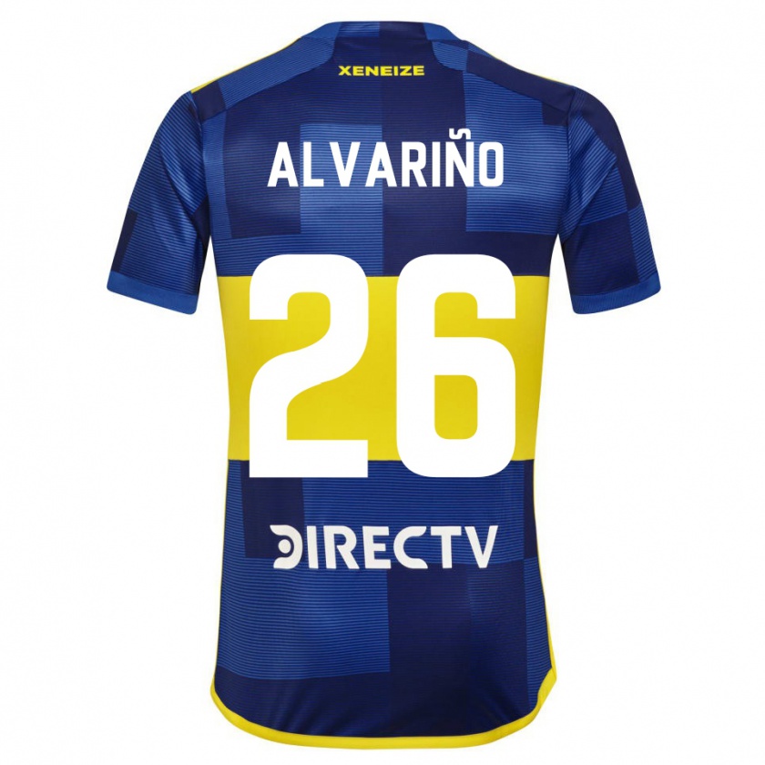 Kandiny Gyermek Alexis Alvariño #26 Kék Sárga Hazai Jersey 2024/25 Mez Póló Ing