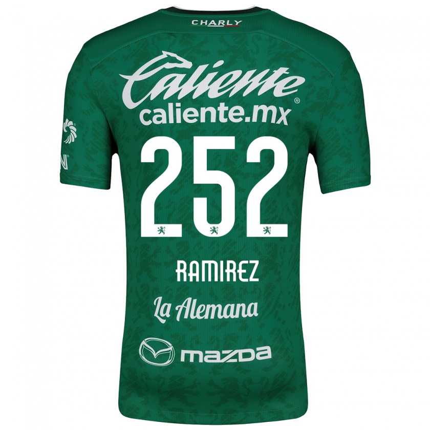 Kandiny Gyermek Luis Ramírez #252 Zöld Fehér Hazai Jersey 2024/25 Mez Póló Ing