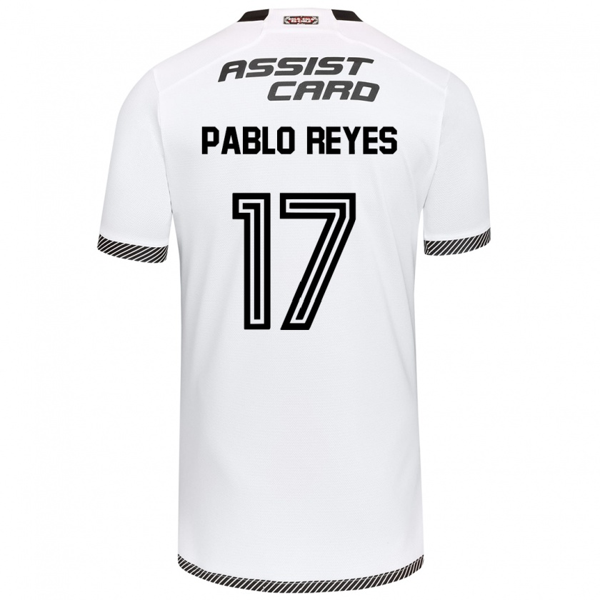 Kandiny Gyermek Juan Pablo Reyes #17 Fehér Fekete Hazai Jersey 2024/25 Mez Póló Ing