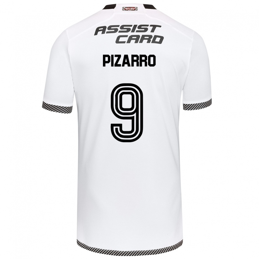 Kandiny Gyermek Damián Pizarro #9 Fehér Fekete Hazai Jersey 2024/25 Mez Póló Ing