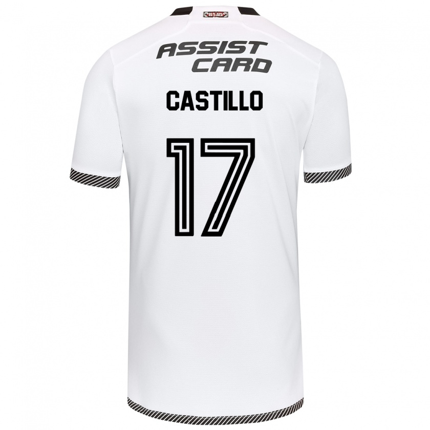 Kandiny Gyermek Fabián Castillo #17 Fehér Fekete Hazai Jersey 2024/25 Mez Póló Ing