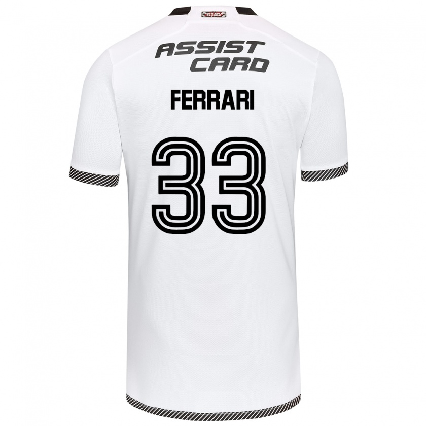 Kandiny Gyermek Matías Ferrari #33 Fehér Fekete Hazai Jersey 2024/25 Mez Póló Ing