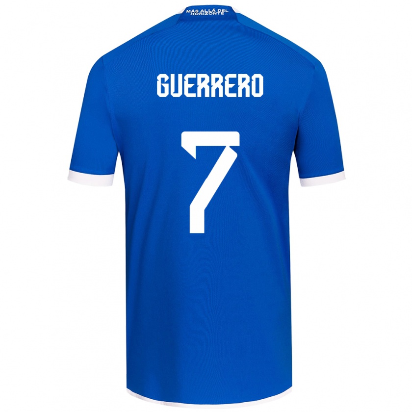 Kandiny Gyermek Maximiliano Guerrero #7 Kék Fehér Hazai Jersey 2024/25 Mez Póló Ing