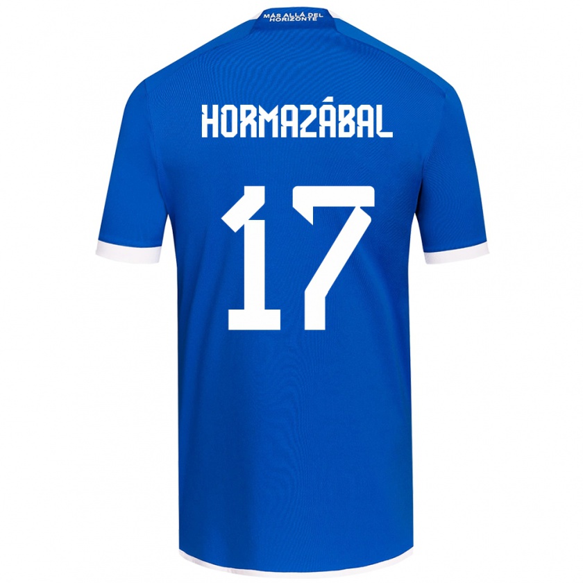 Kandiny Gyermek Fabián Hormazábal #17 Kék Fehér Hazai Jersey 2024/25 Mez Póló Ing