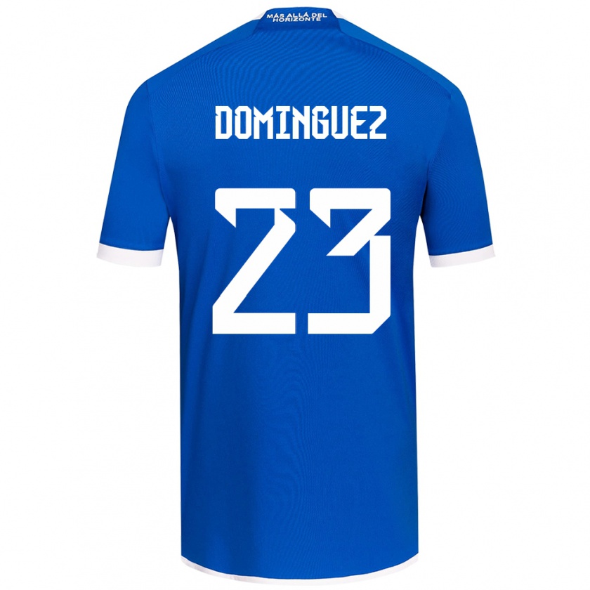 Kandiny Gyermek Nery Domínguez #23 Kék Fehér Hazai Jersey 2024/25 Mez Póló Ing