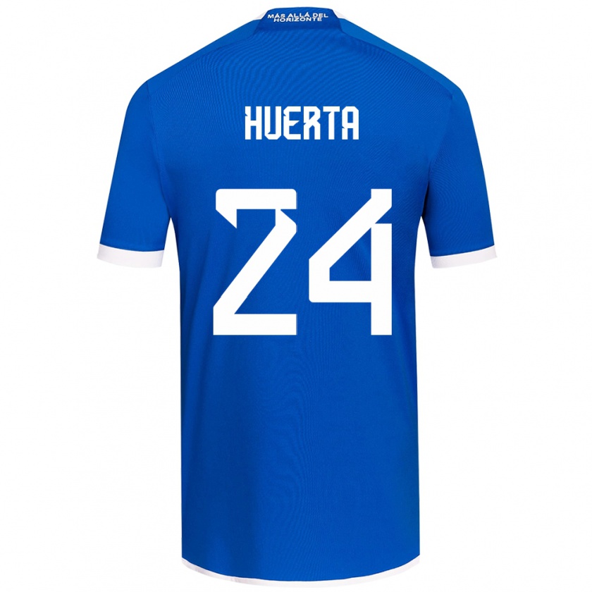 Kandiny Gyermek Renato Huerta #24 Kék Fehér Hazai Jersey 2024/25 Mez Póló Ing