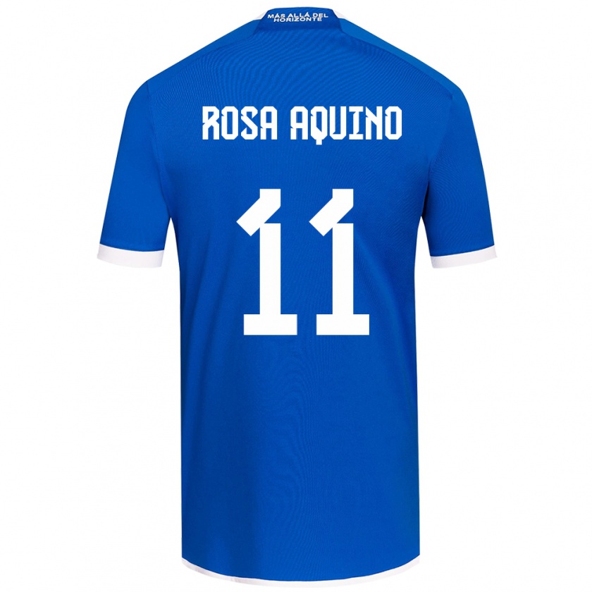 Kandiny Gyermek Rosa Aquino #11 Kék Fehér Hazai Jersey 2024/25 Mez Póló Ing