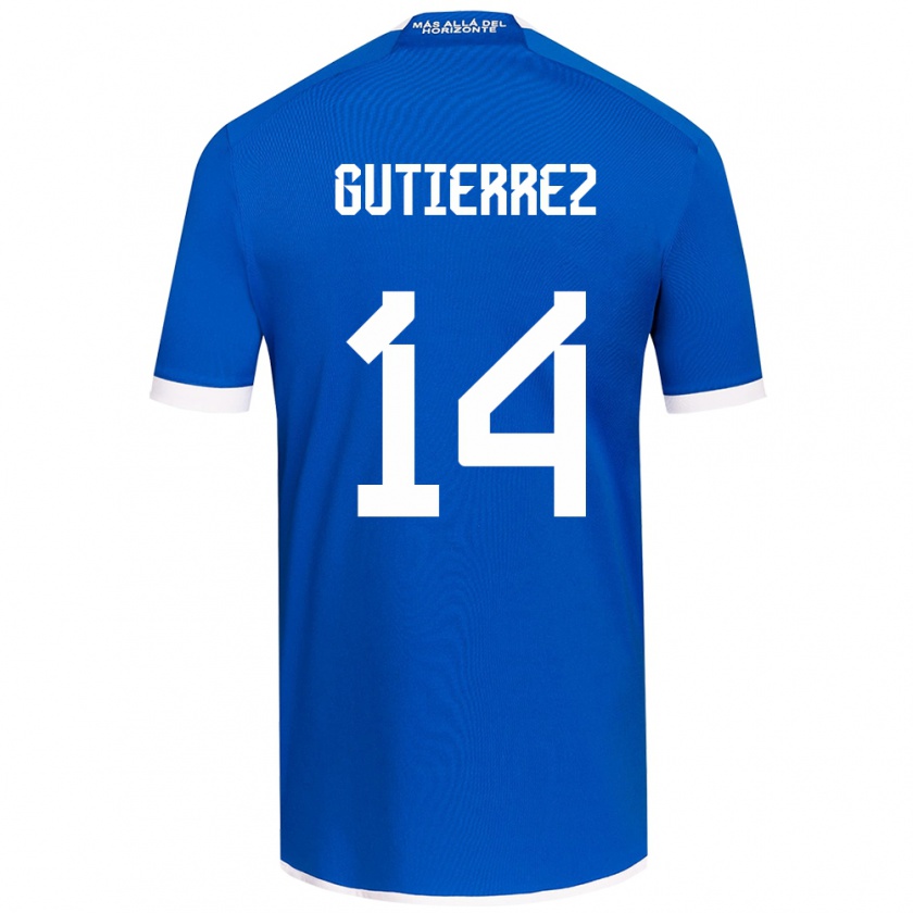 Kandiny Gyermek Ana Gutiérrez #14 Kék Fehér Hazai Jersey 2024/25 Mez Póló Ing