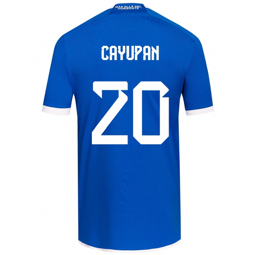 Kandiny Gyermek Natalia Cayupán #20 Kék Fehér Hazai Jersey 2024/25 Mez Póló Ing