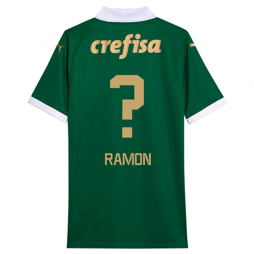 Kandiny Gyermek Ramon #0 Zöld Fehér Hazai Jersey 2024/25 Mez Póló Ing