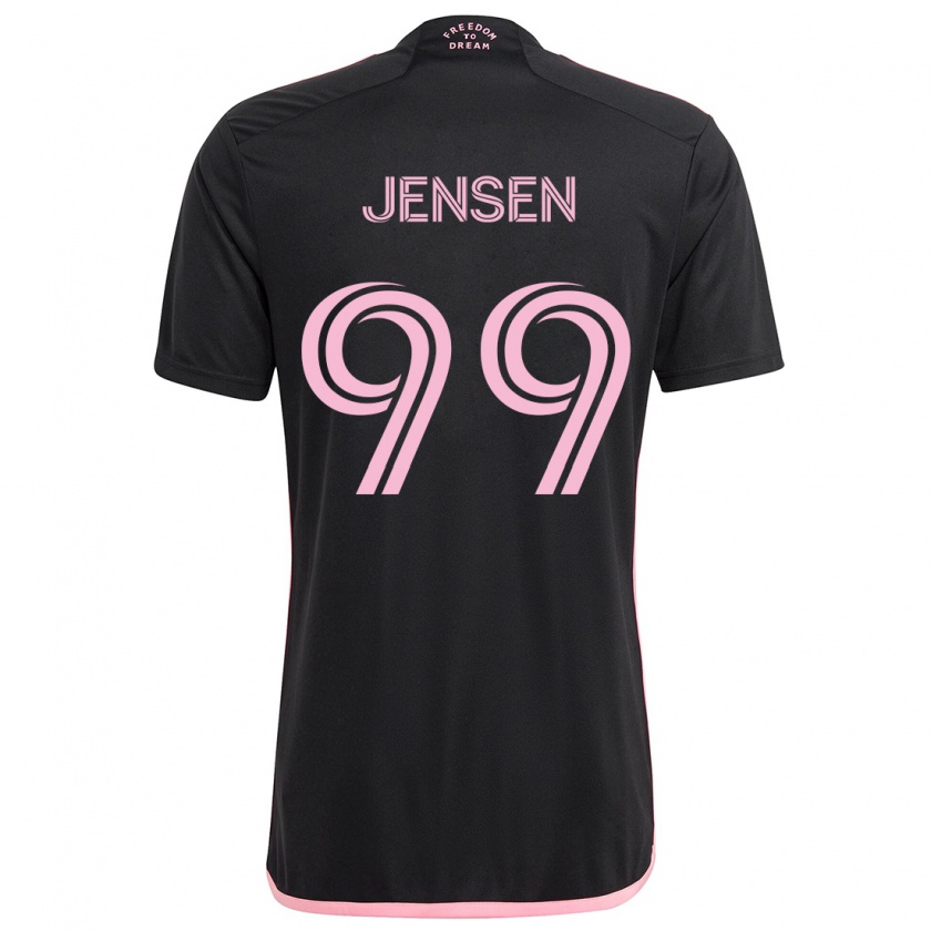 Kandiny Gyermek Cole Jensen #99 Fekete Idegenbeli Jersey 2024/25 Mez Póló Ing