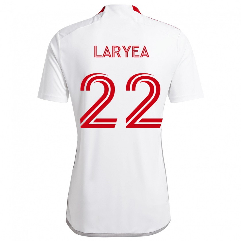 Kandiny Gyermek Richie Laryea #22 Fehér Piros Idegenbeli Jersey 2024/25 Mez Póló Ing