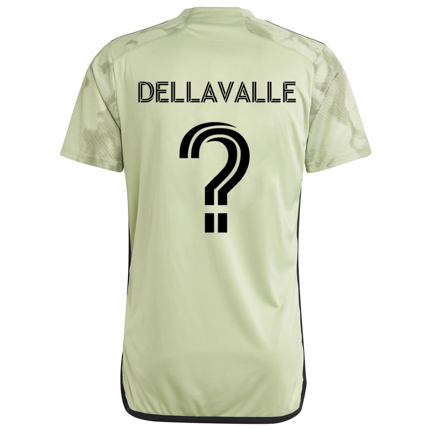 Kandiny Gyermek Lorenzo Dellavalle #0 Világos Zöld Idegenbeli Jersey 2024/25 Mez Póló Ing