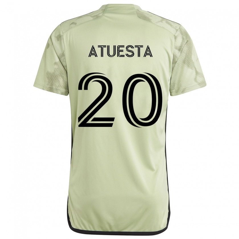 Kandiny Gyermek Eduard Atuesta #20 Világos Zöld Idegenbeli Jersey 2024/25 Mez Póló Ing