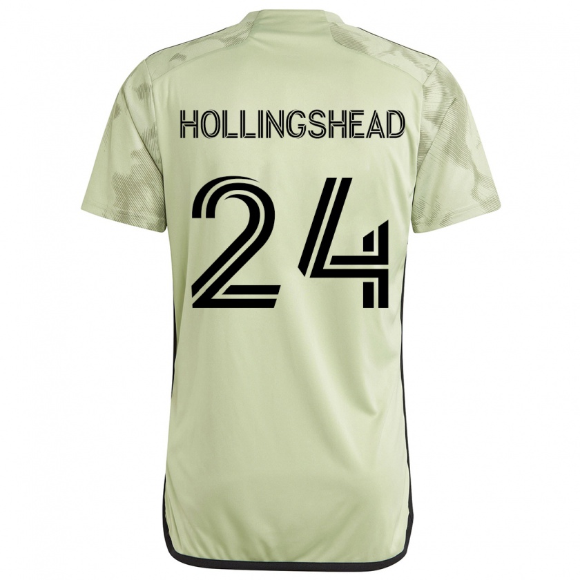 Kandiny Gyermek Ryan Hollingshead #24 Világos Zöld Idegenbeli Jersey 2024/25 Mez Póló Ing