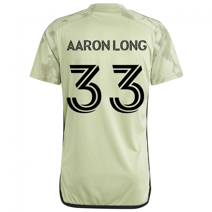 Kandiny Gyermek Aaron Long #33 Világos Zöld Idegenbeli Jersey 2024/25 Mez Póló Ing