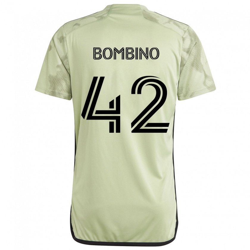 Kandiny Gyermek Luca Bombino #42 Világos Zöld Idegenbeli Jersey 2024/25 Mez Póló Ing