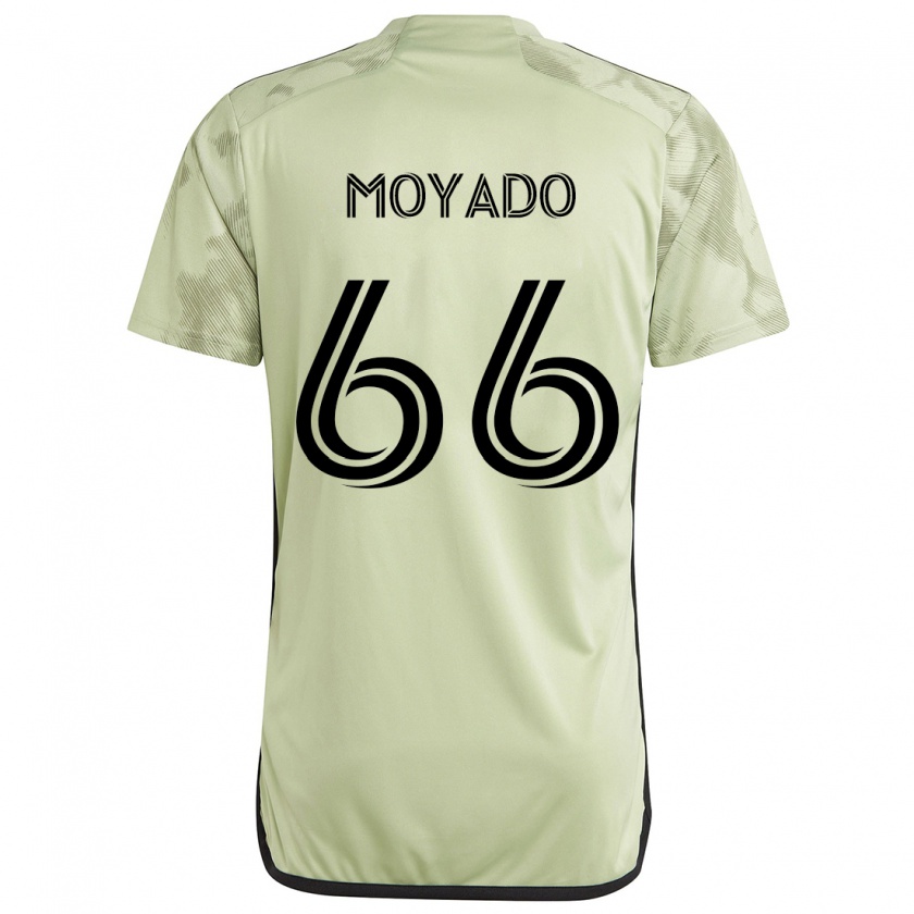 Kandiny Gyermek Bryan Moyado #66 Világos Zöld Idegenbeli Jersey 2024/25 Mez Póló Ing