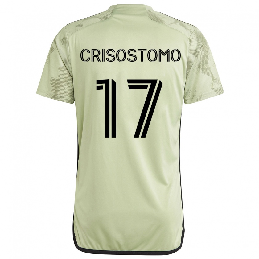 Kandiny Gyermek Danny Crisostomo #17 Világos Zöld Idegenbeli Jersey 2024/25 Mez Póló Ing