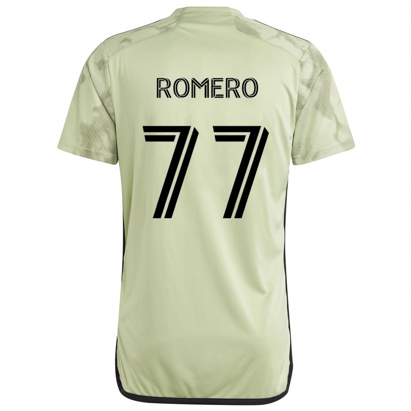 Kandiny Gyermek Alexander Romero #77 Világos Zöld Idegenbeli Jersey 2024/25 Mez Póló Ing