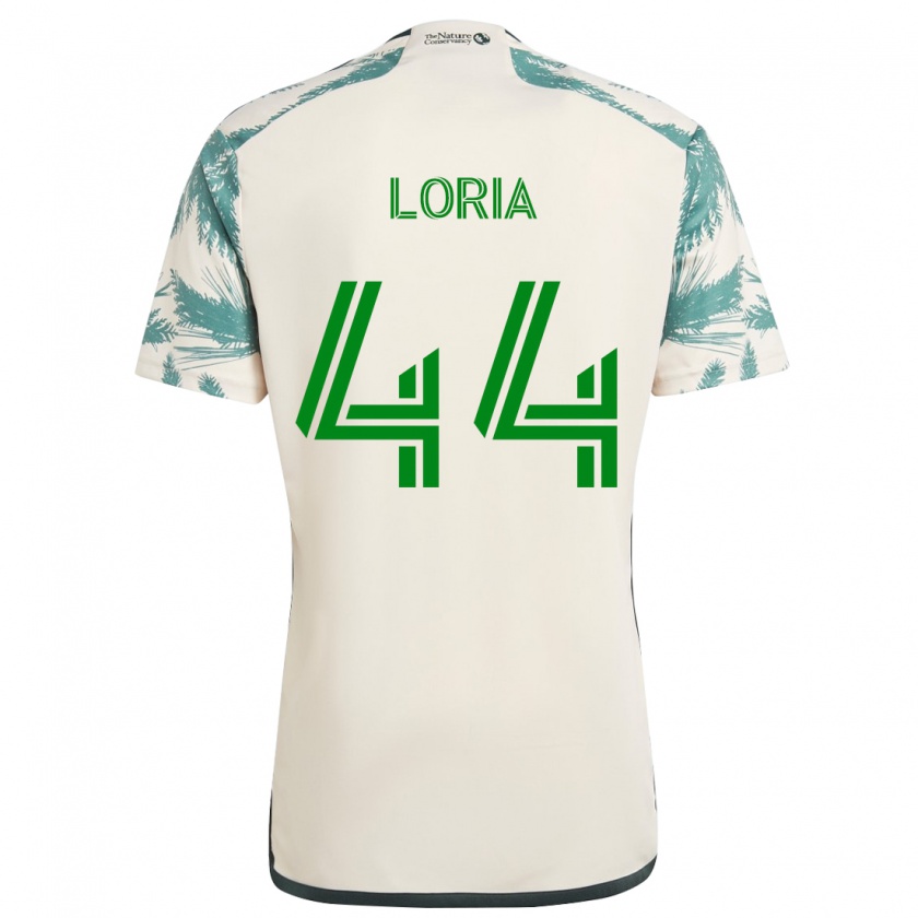 Kandiny Gyermek Marvin Loría #44 Bézs Barna Idegenbeli Jersey 2024/25 Mez Póló Ing