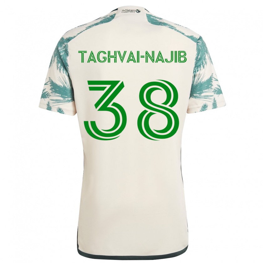 Kandiny Gyermek Braxton Taghvai-Najib #38 Bézs Barna Idegenbeli Jersey 2024/25 Mez Póló Ing