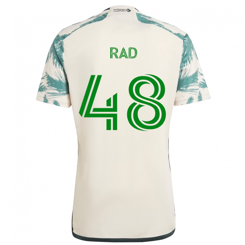 Kandiny Gyermek Kaveh Rad #48 Bézs Barna Idegenbeli Jersey 2024/25 Mez Póló Ing