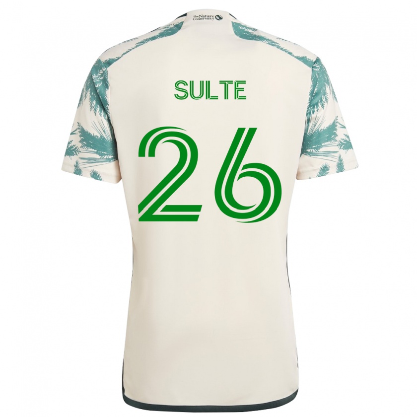 Kandiny Gyermek Hunter Sulte #26 Bézs Barna Idegenbeli Jersey 2024/25 Mez Póló Ing