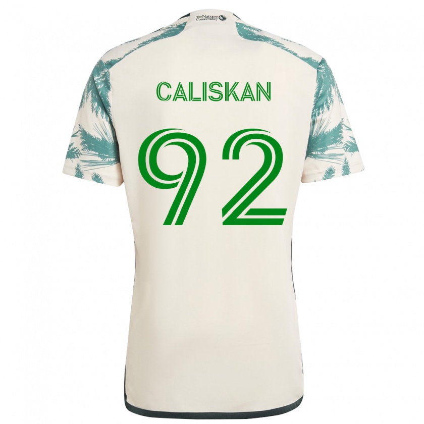 Kandiny Gyermek Noel Caliskan #92 Bézs Barna Idegenbeli Jersey 2024/25 Mez Póló Ing