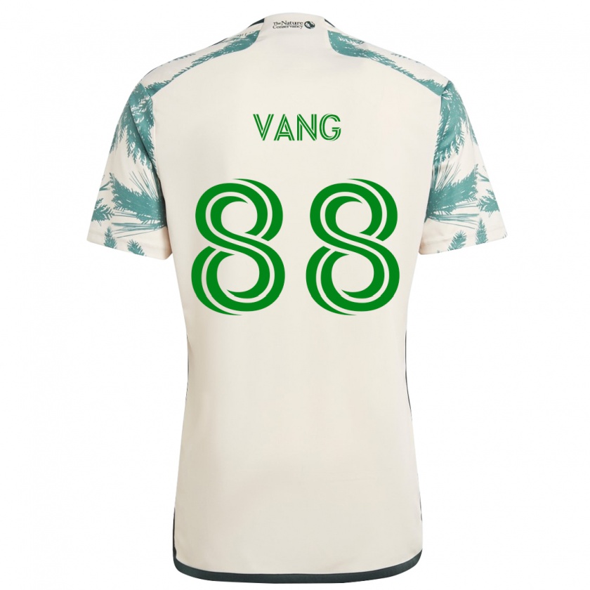 Kandiny Gyermek Michael Vang #88 Bézs Barna Idegenbeli Jersey 2024/25 Mez Póló Ing