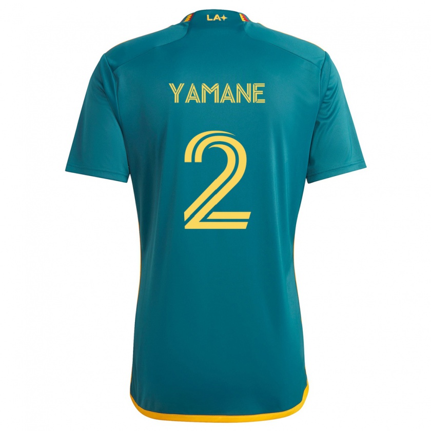 Kandiny Gyermek Miki Yamane #2 Green Yellow Idegenbeli Jersey 2024/25 Mez Póló Ing