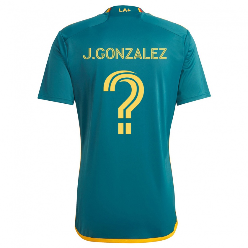 Kandiny Gyermek Jesse Gonzalez #0 Green Yellow Idegenbeli Jersey 2024/25 Mez Póló Ing