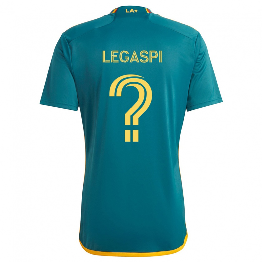 Kandiny Gyermek Allan Legaspi #0 Green Yellow Idegenbeli Jersey 2024/25 Mez Póló Ing