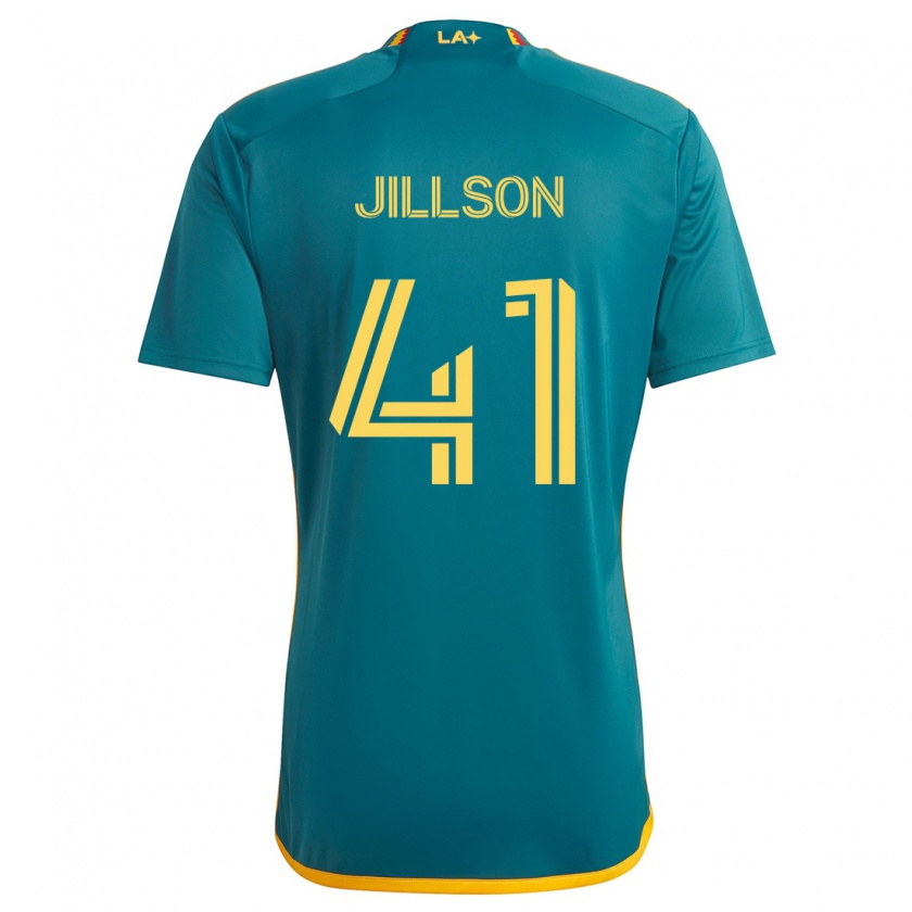 Kandiny Gyermek Simon Jillson #41 Green Yellow Idegenbeli Jersey 2024/25 Mez Póló Ing