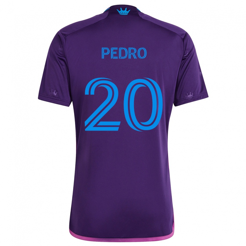 Kandiny Gyermek João Pedro #20 Lila Kék Idegenbeli Jersey 2024/25 Mez Póló Ing