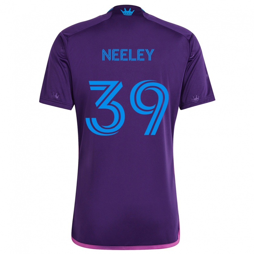 Kandiny Gyermek Jack Neeley #39 Lila Kék Idegenbeli Jersey 2024/25 Mez Póló Ing